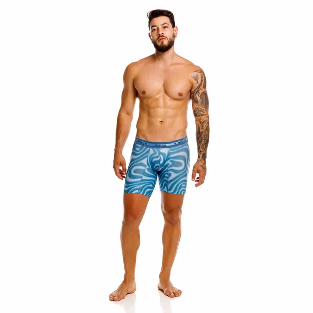 BOXER MEDIO FAUVE AZUL - miniatura 3