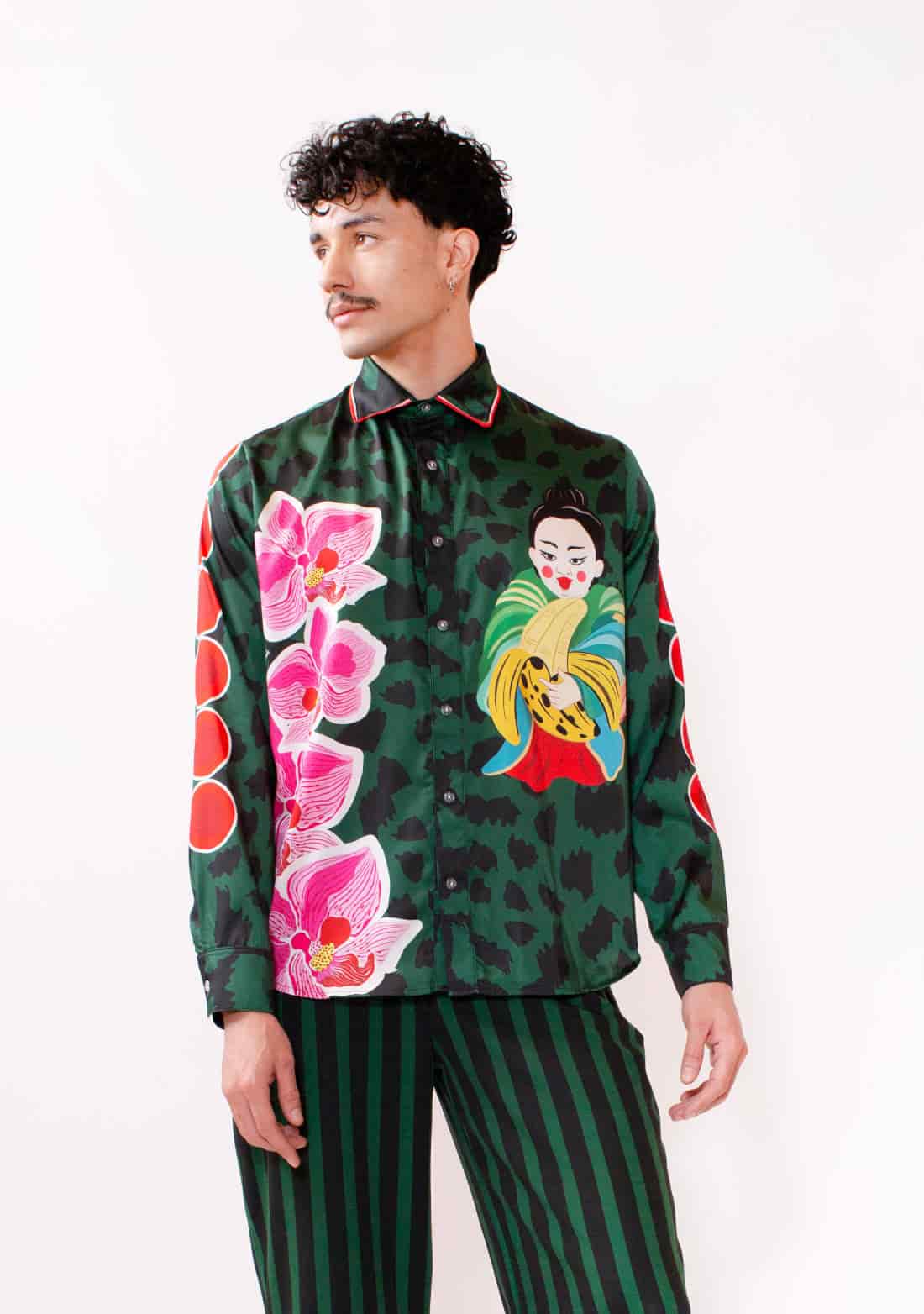 Camisa Manga Larga Unisex / Ilustración Dinastía Tropical - miniatura 1