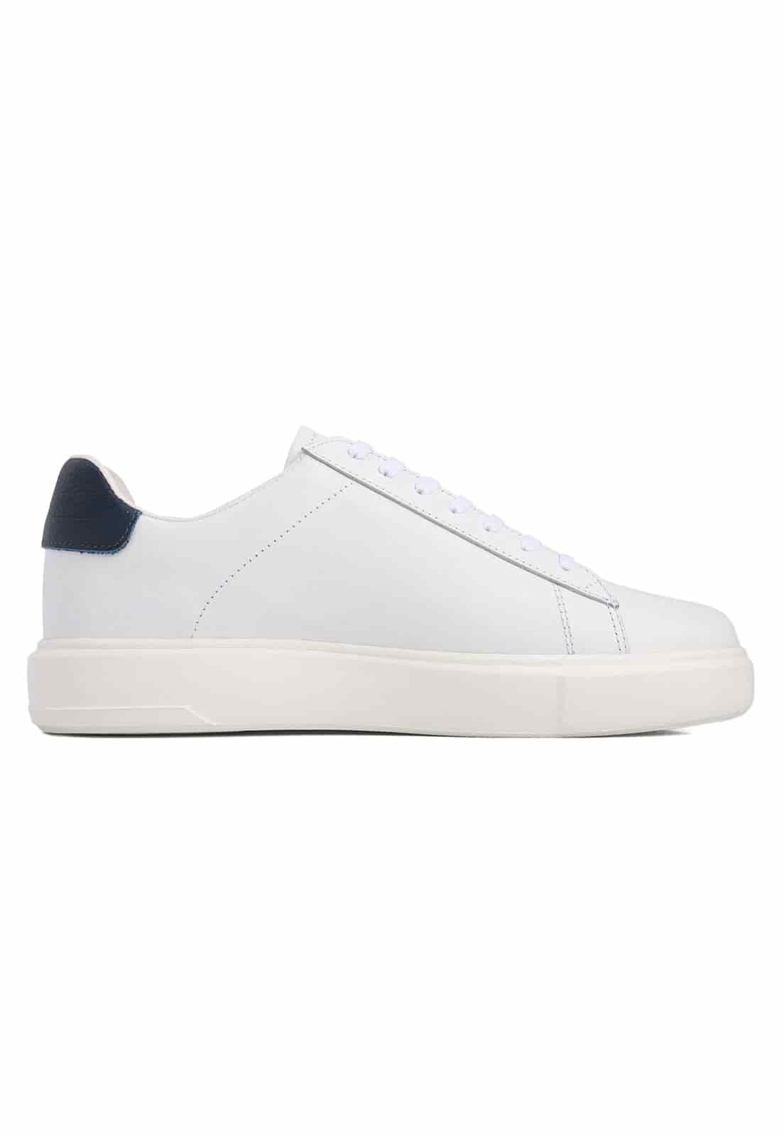 Tenis blancos suela blanca talon azul - miniatura 8