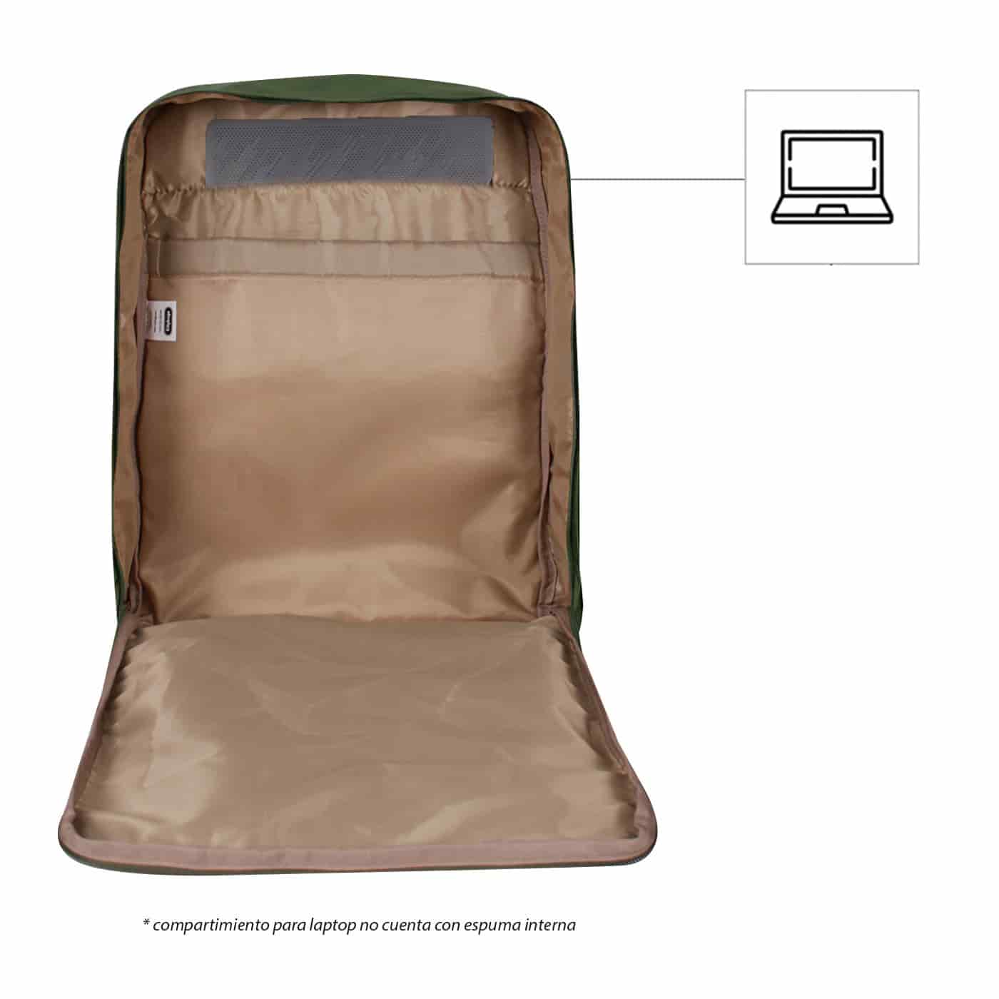 Morral Active Citybags Light Verde Militar - miniatura 6