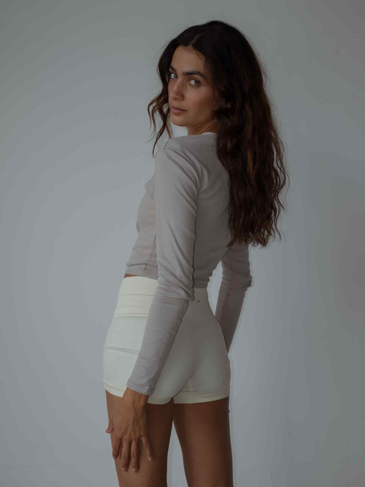 HALF BUTTON JERSEY - ASH - miniatura 3