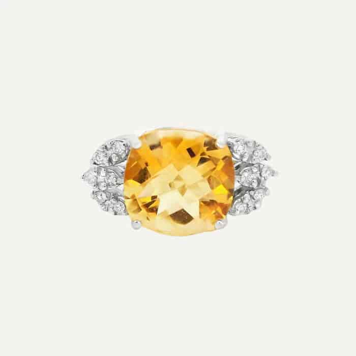 Anillo Citrine Feather - miniatura 1