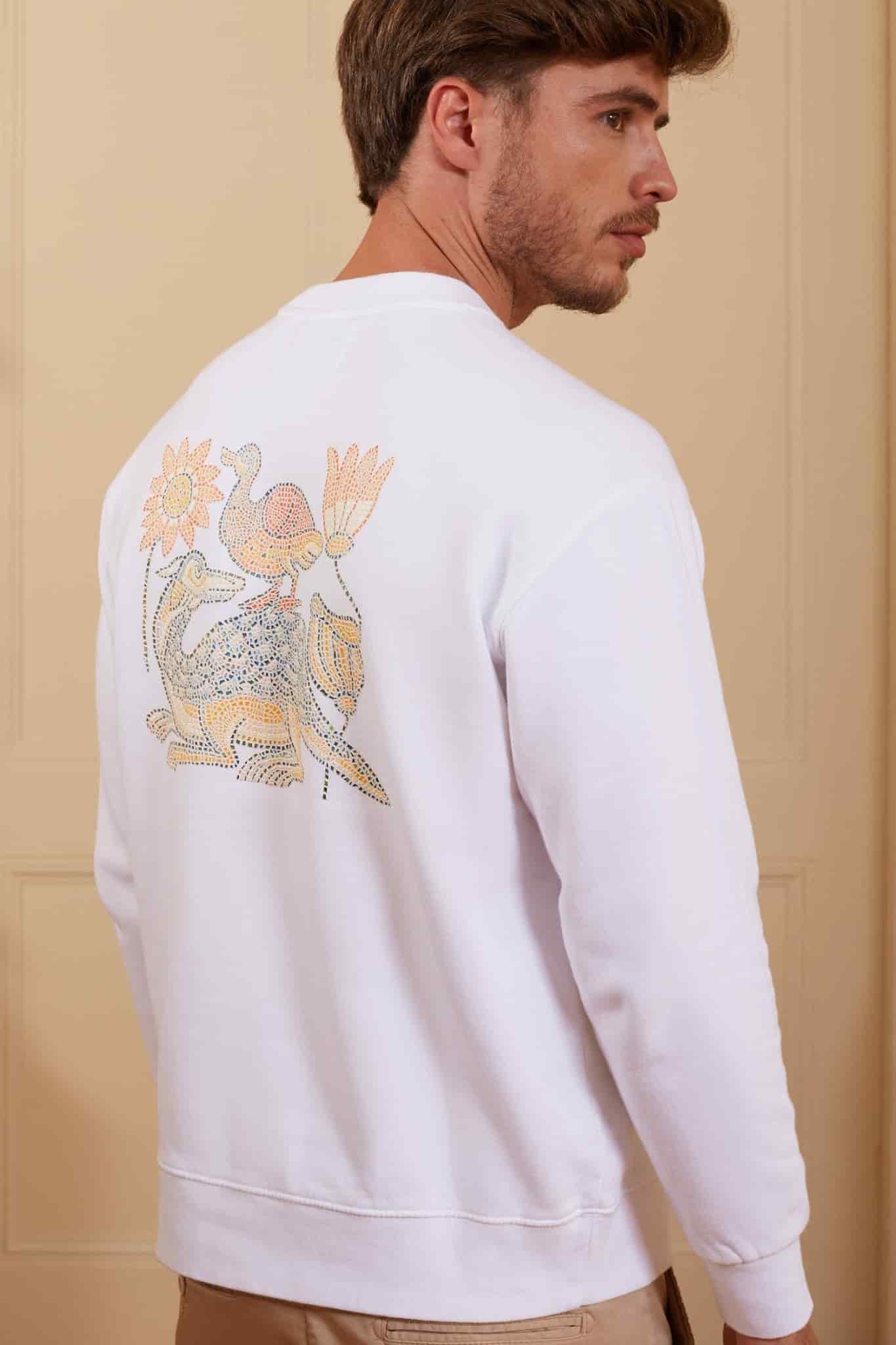 Men's san vitale sweatshirt white - miniatura 2
