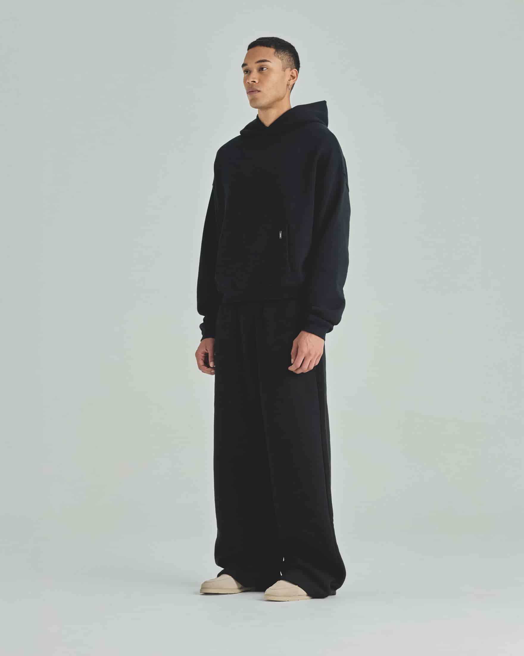 Blanks Boxy Fit Hoodie Black - miniatura 6