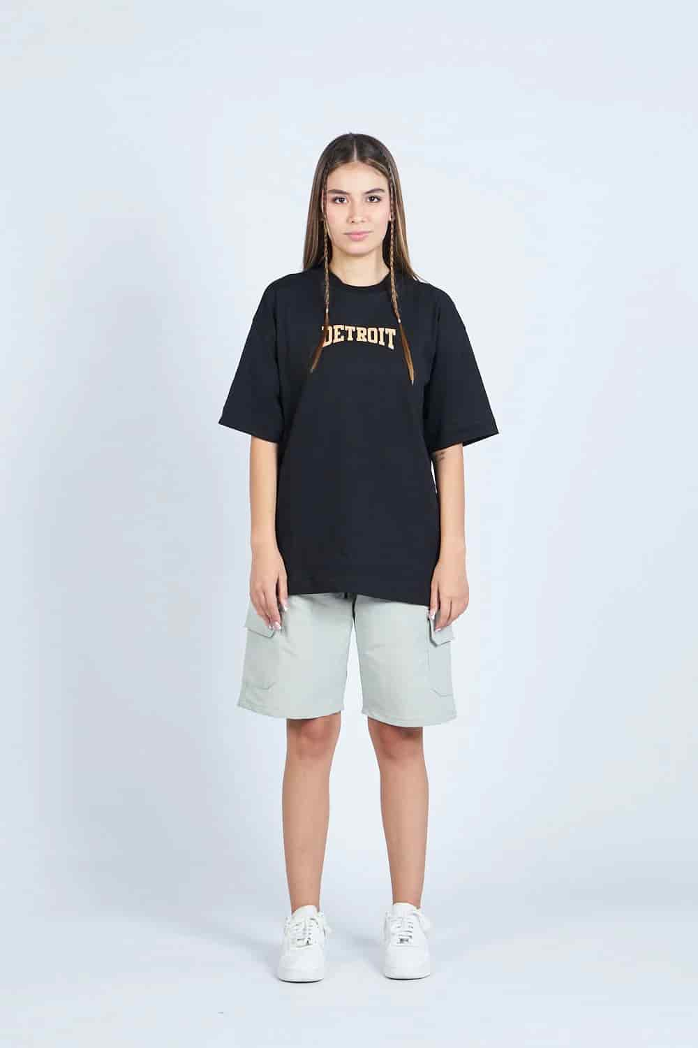 Camiseta oversize DETROIT NEGRO | DROP 03 | - miniatura 1