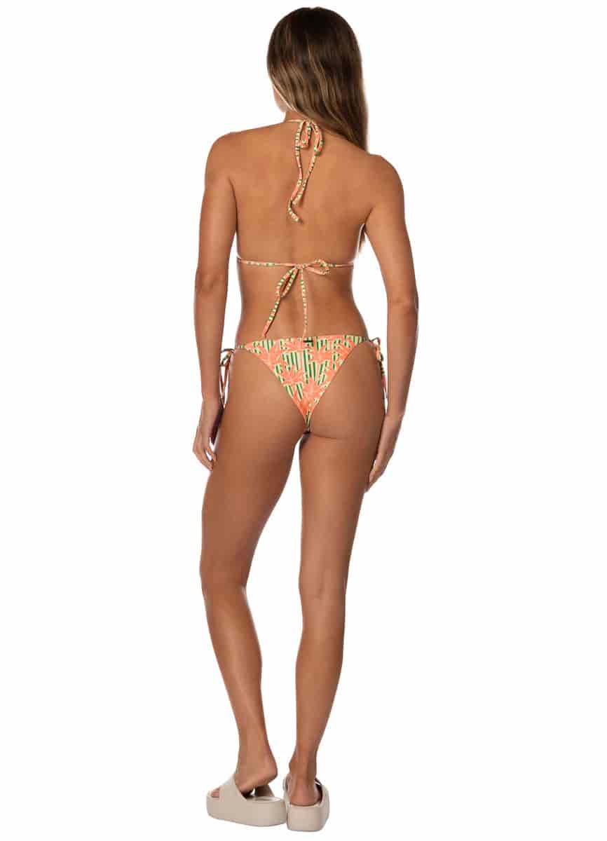 Maaji Blooming Stripes Balmy Sliding Triangle Bikini Top - miniatura 5