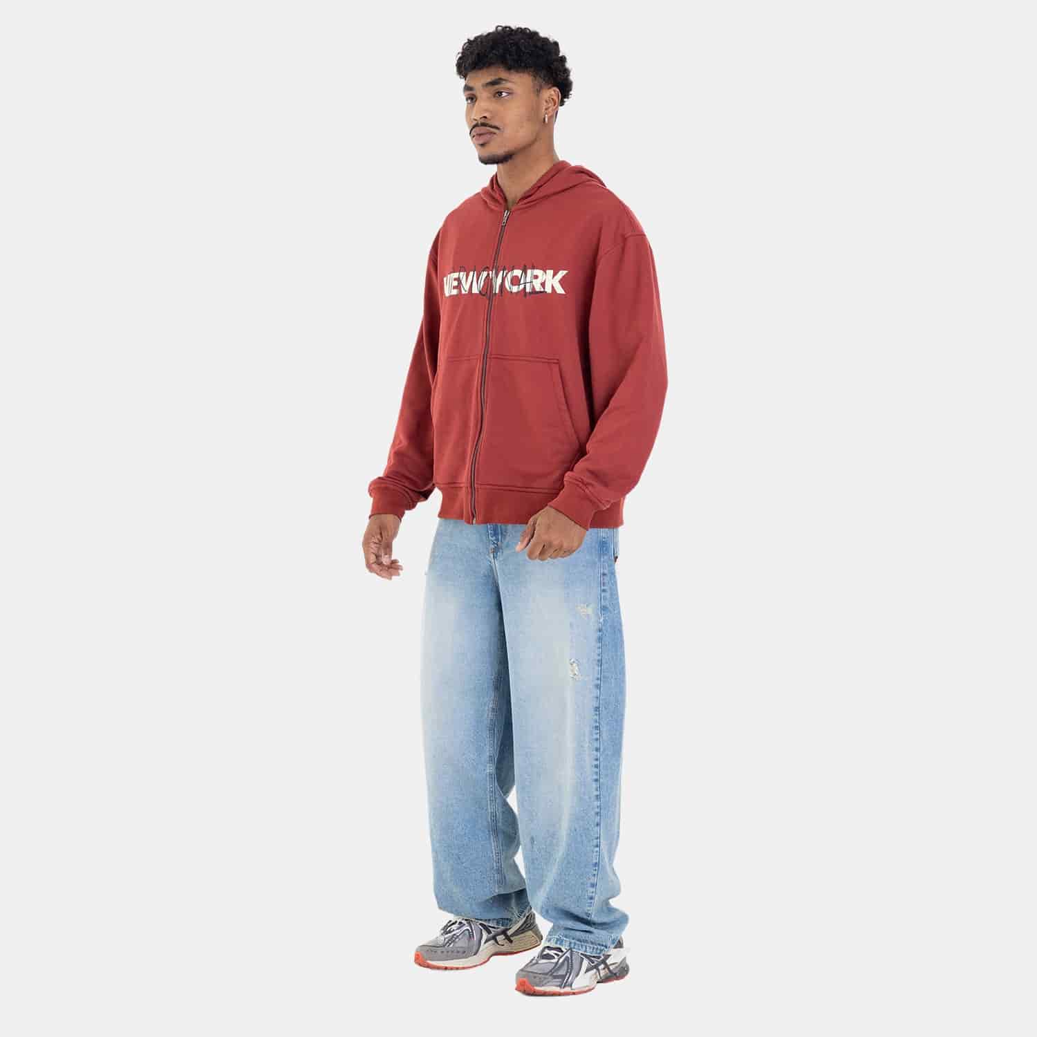 Zip Hoodie Regular Fit Red - miniatura 13