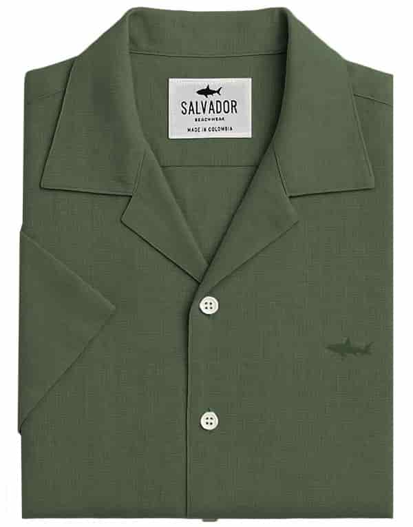 CAMISA RESORT VERDE OLIVA - miniatura 1