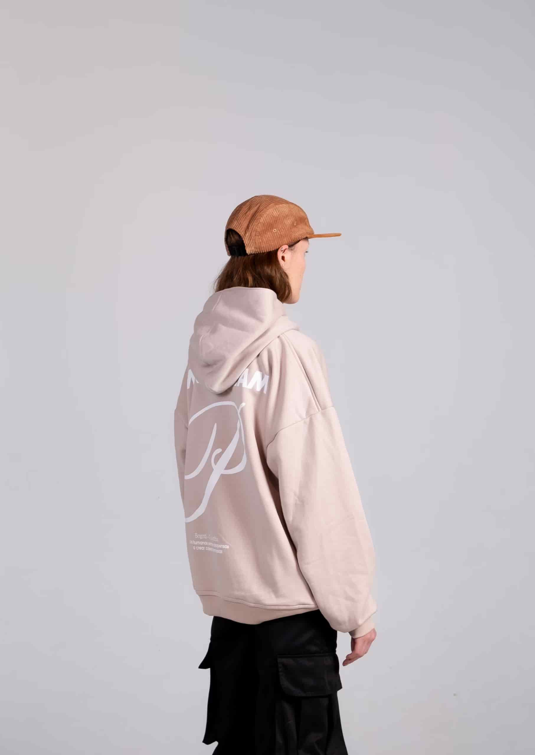 Hoodie Oversize Beigie - miniatura 3