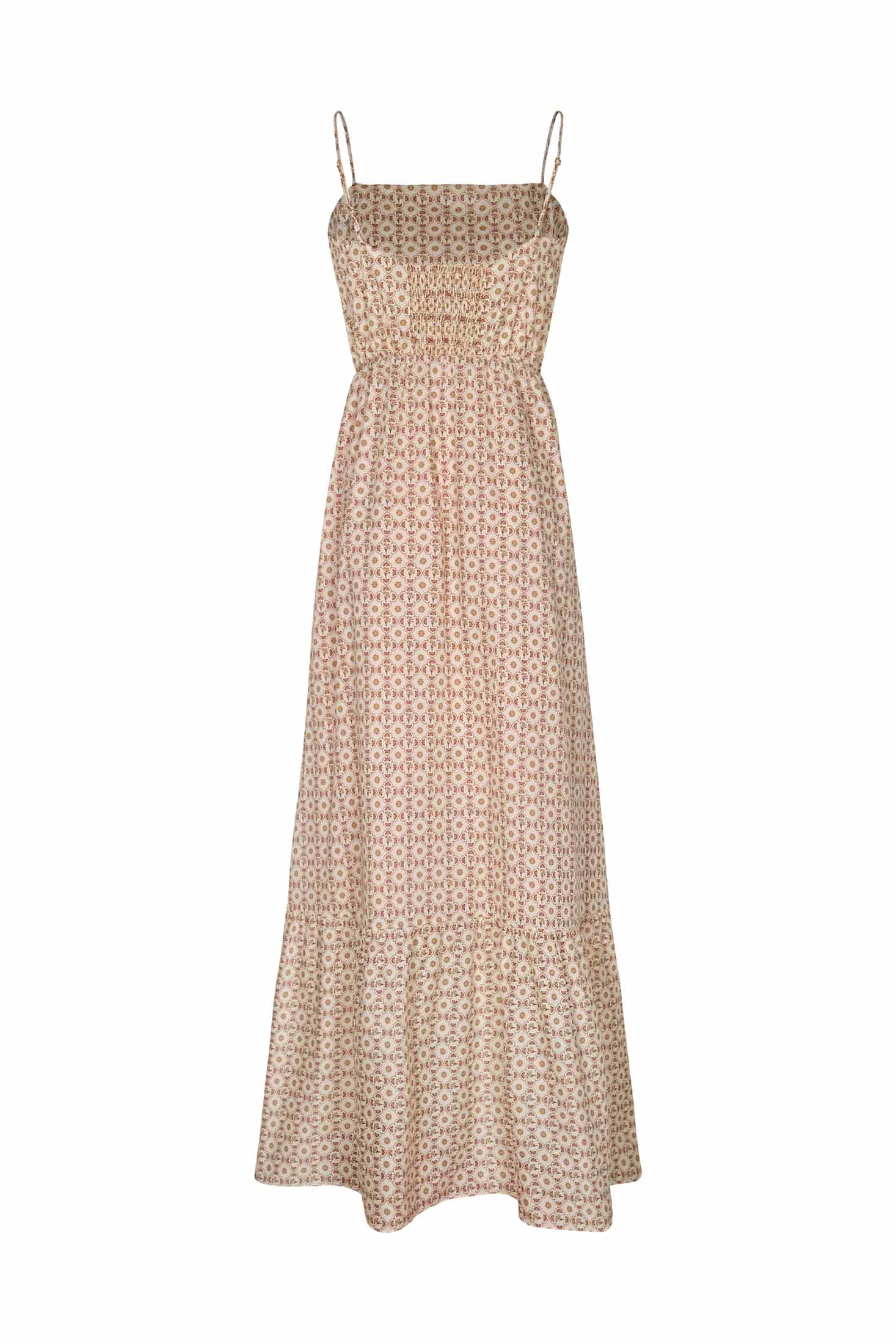 La Polera Cotton Maxi Dress / Beige May Flower - miniatura 2