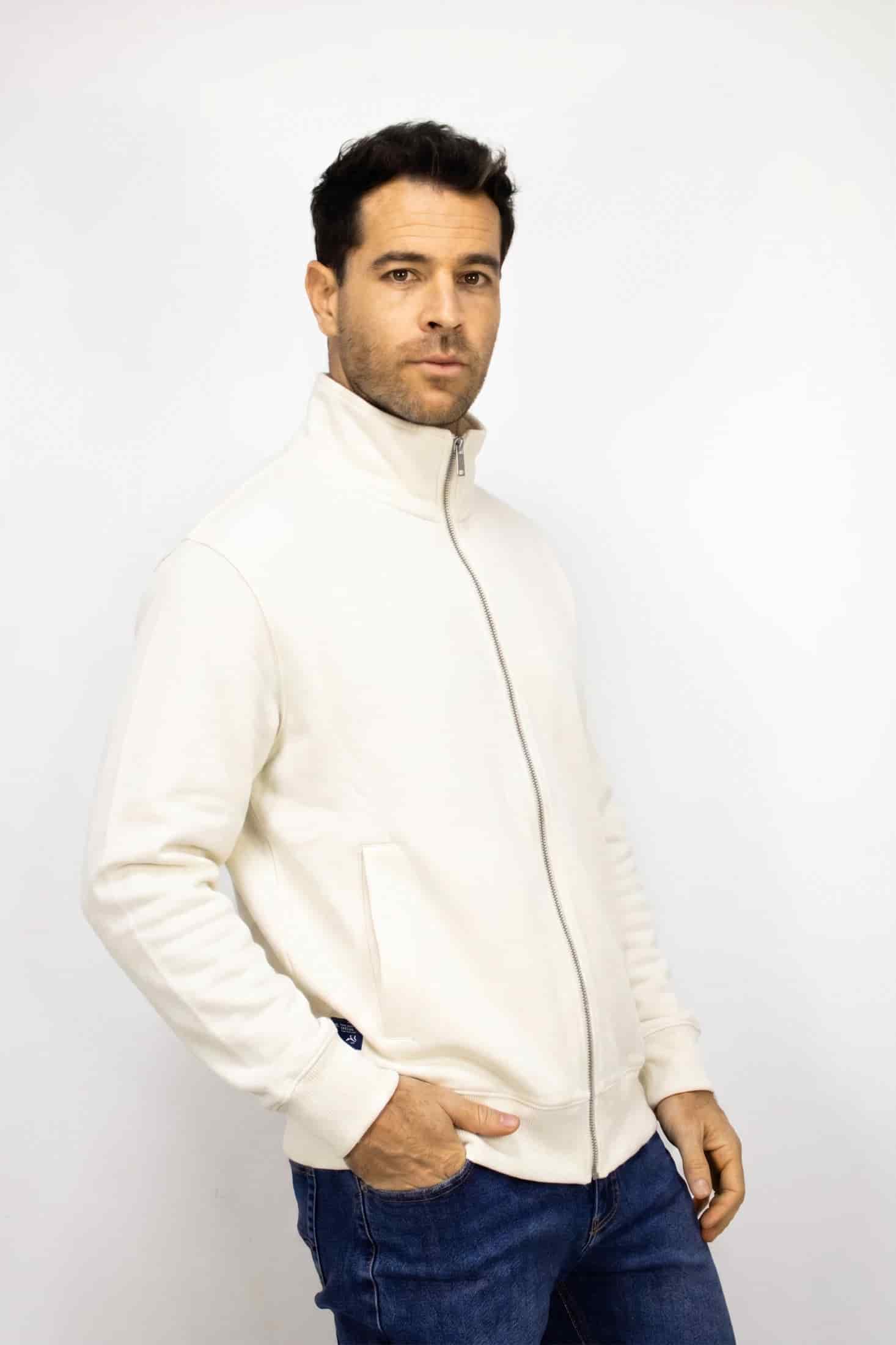 Saco marfil con Cremallera para hombre - miniatura 3