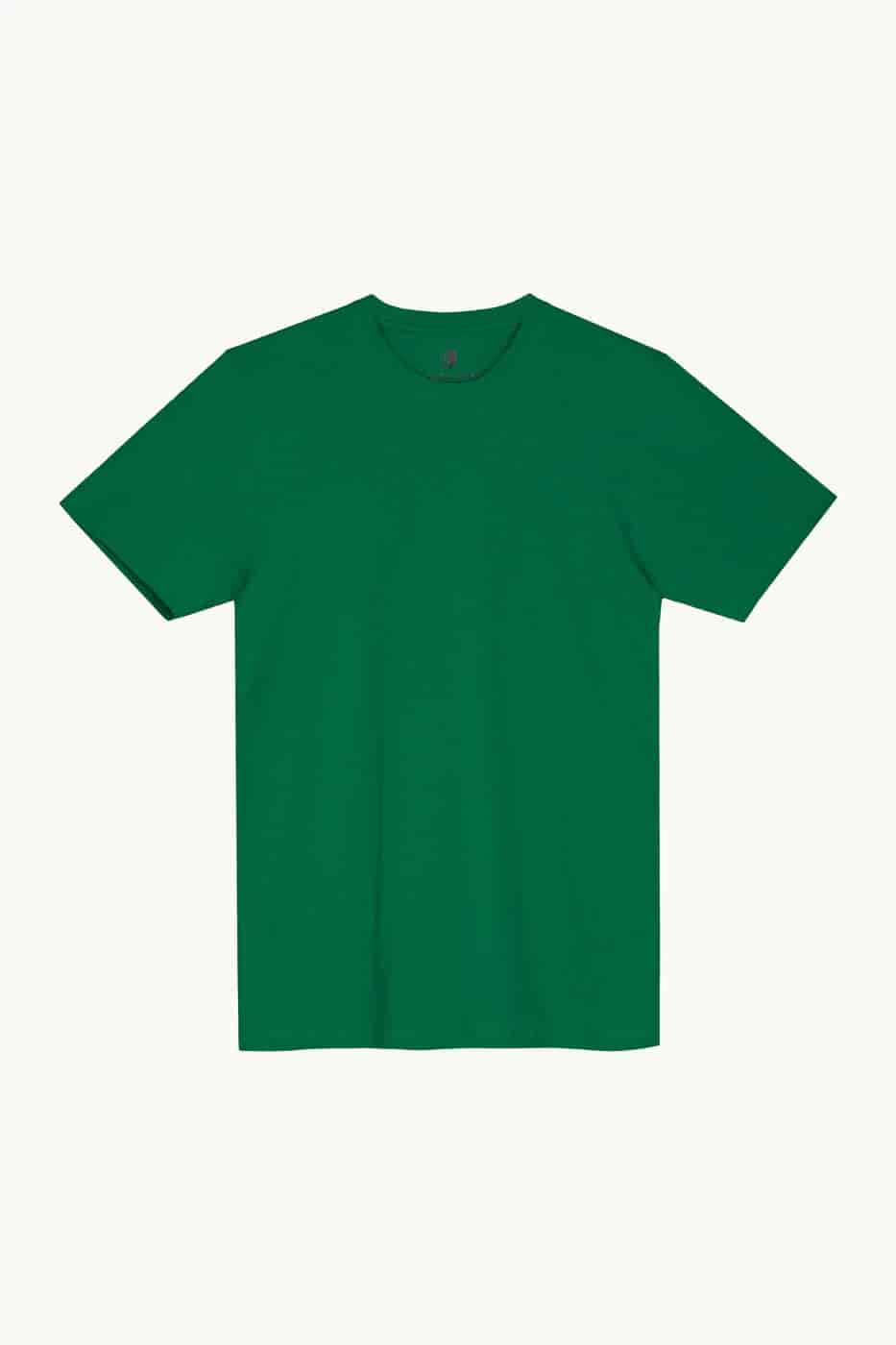 T-shirt Slim Fit 100% Algodón Verde Oscuro - miniatura 4
