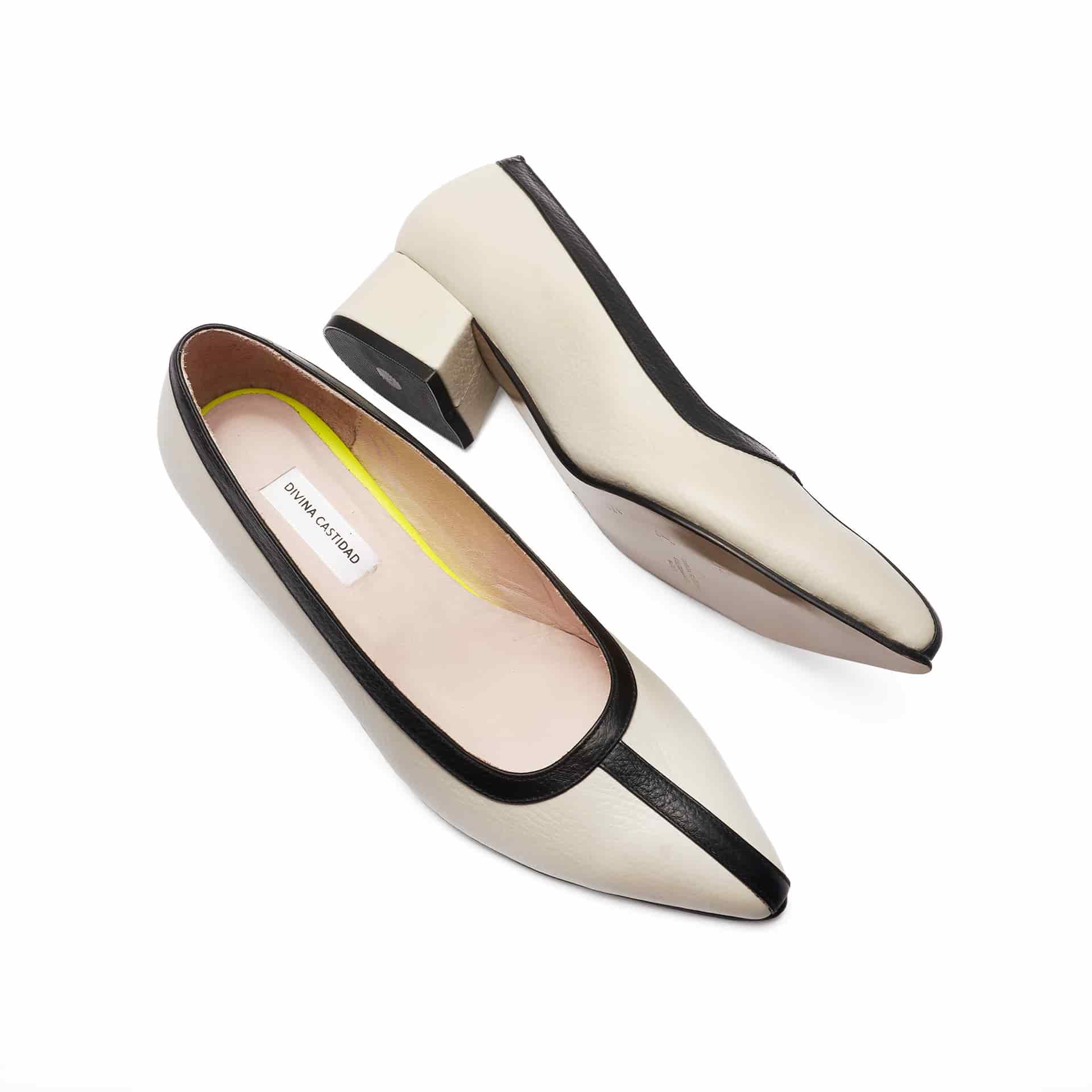 Midi Heels - Black x Beige - miniatura 1