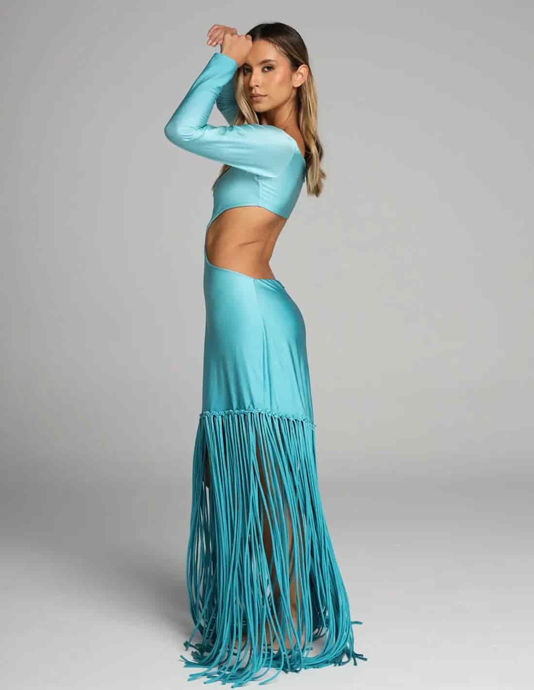 Vestido Aloha Turquoise + Oil Cristal - miniatura 3