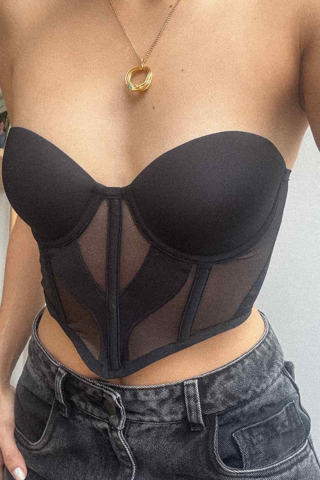 CROP TOP MILA NEGRO - miniatura 2
