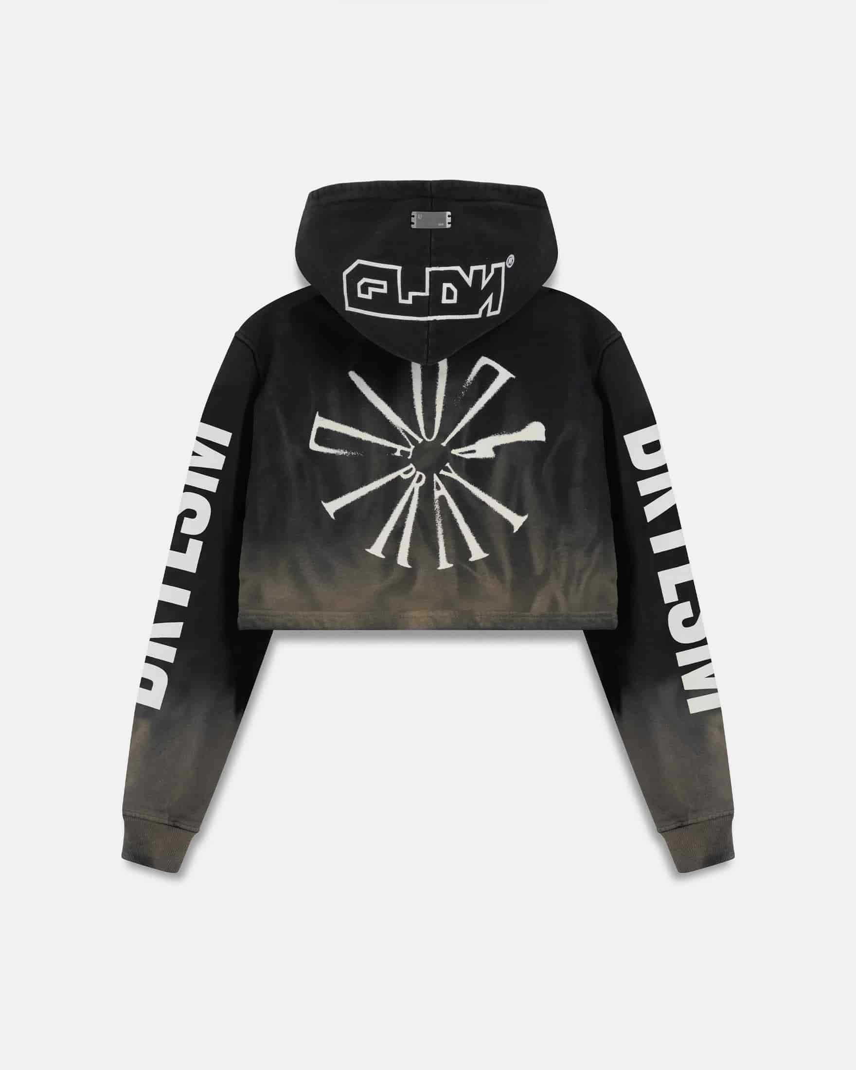 W Spring Pray 4 Love Zip Up Slim Fit Hoodie Sandblast Gray Flame - miniatura 3