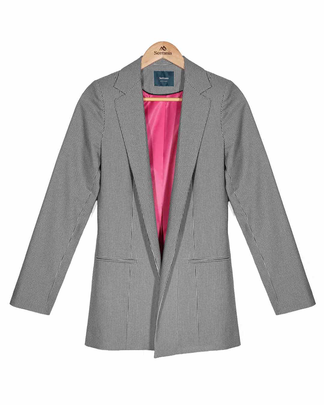 Blazer de Cuadros Negro New Napoles - miniatura 6
