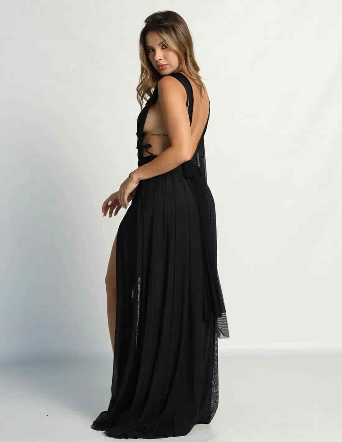 Vestido Copernico Negro - miniatura 2