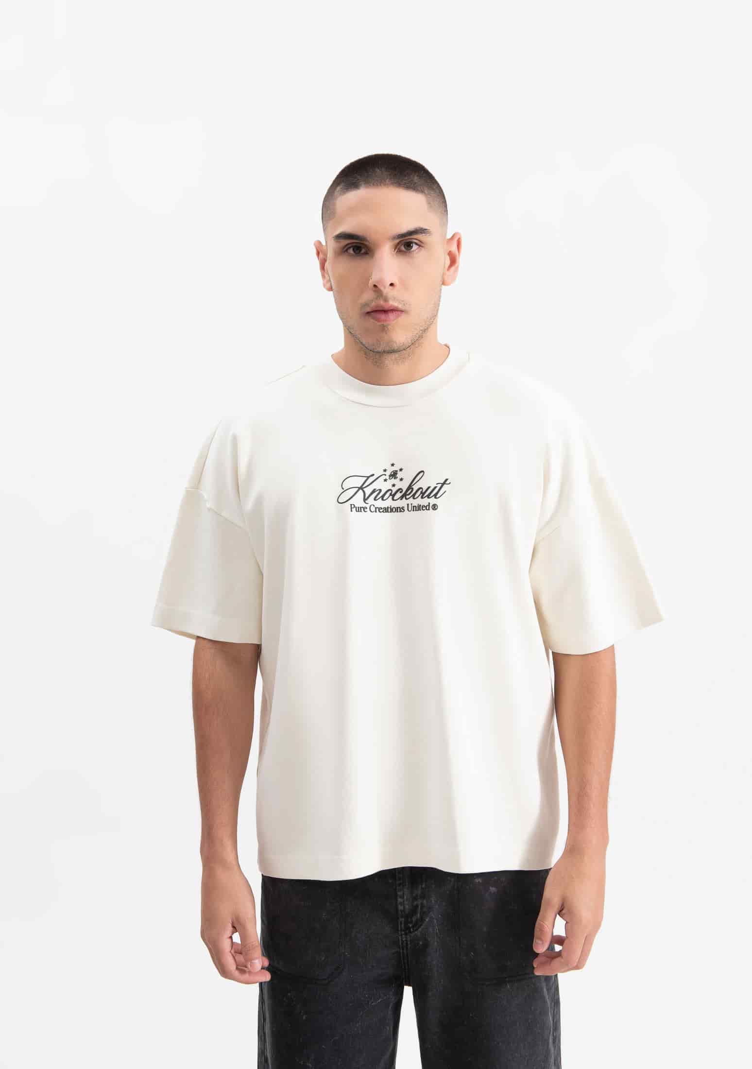 Knockout cream gloves t-shirt - miniatura 2