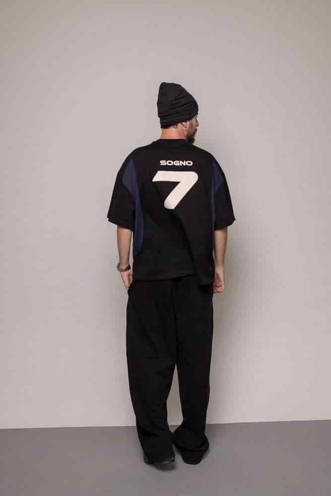 Camiseta Boxy Cortes 87/27-Negra - miniatura 3