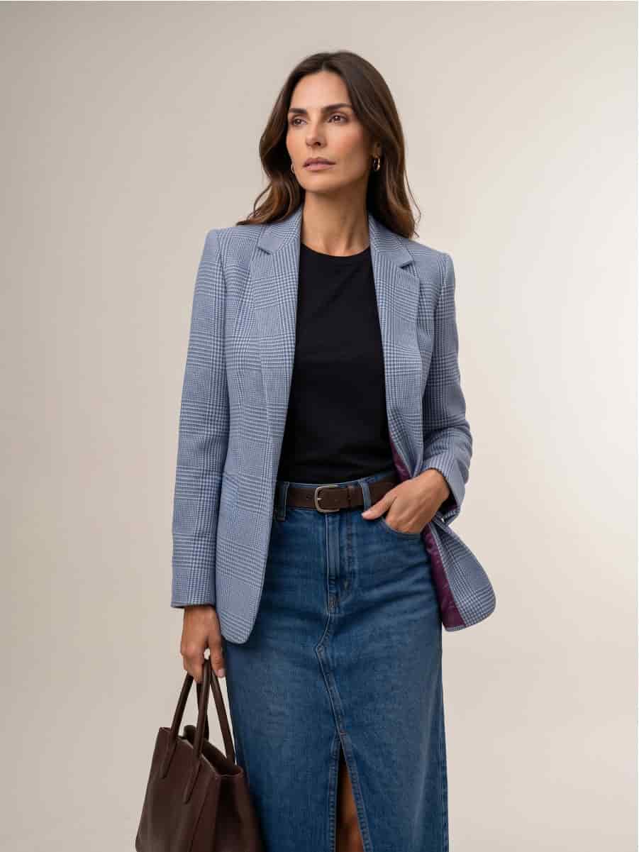 Blazer de Paño Aurora Azul - miniatura 3