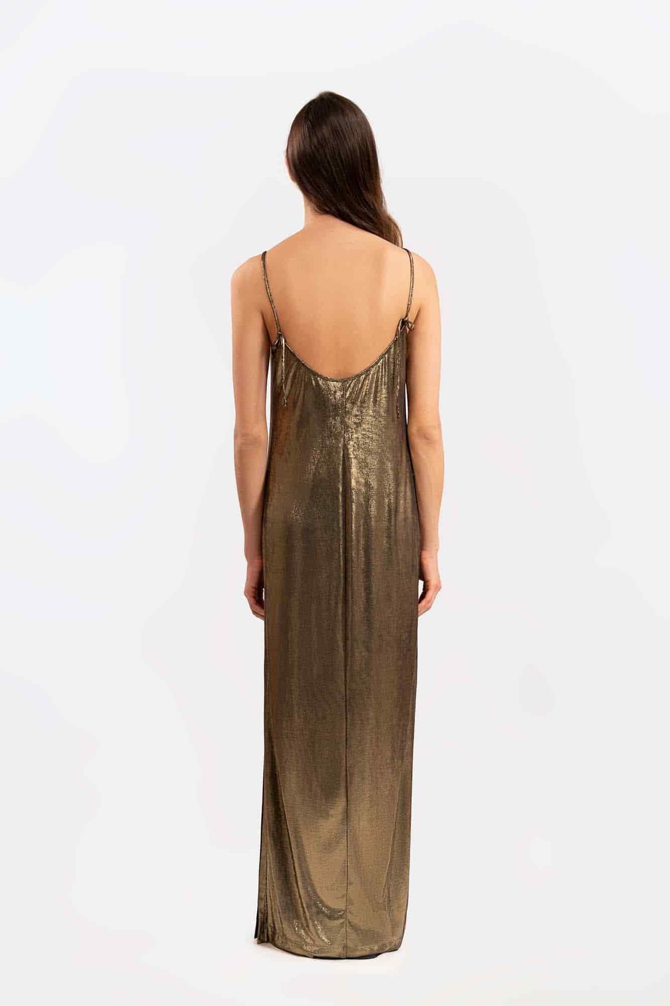 Vestido Maeva Dorado - miniatura 4