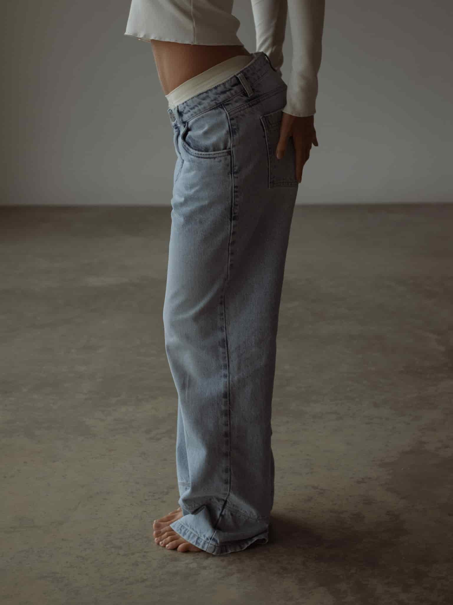 LOW RENEW JEAN - OLD LIGHT BLUE - miniatura 6
