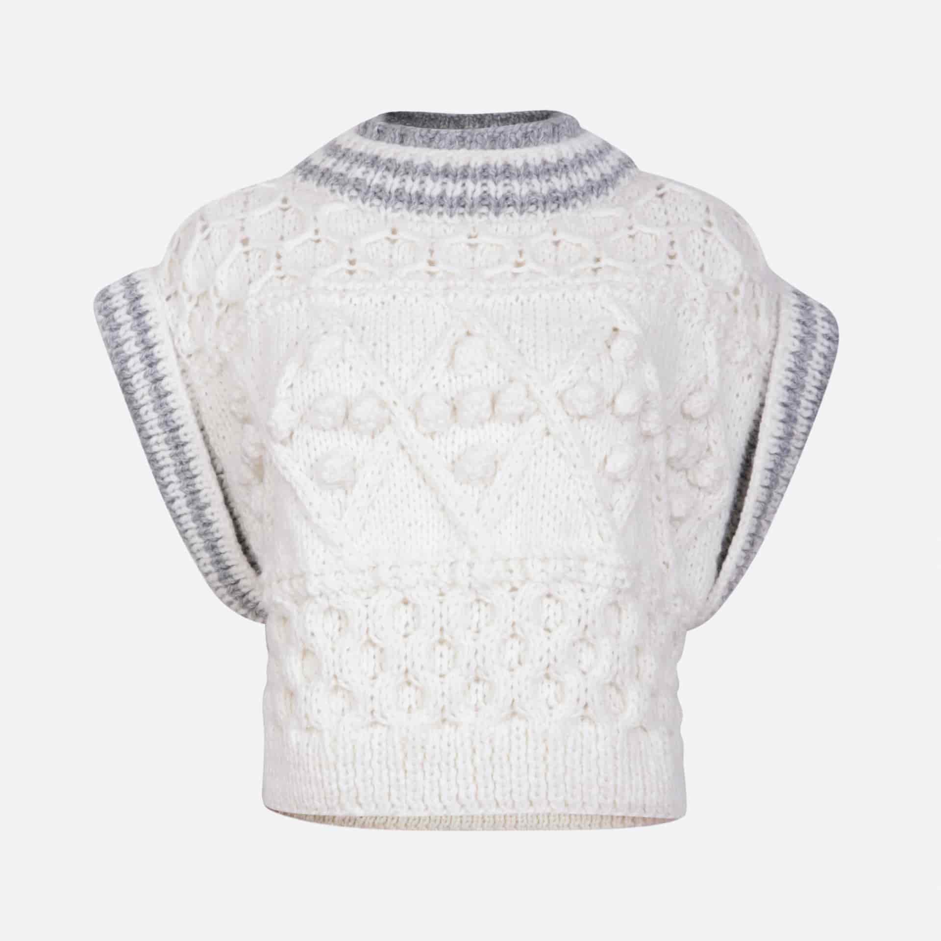 TINA ARMHOLE SLEEVE KNIT SWEATER - miniatura 2