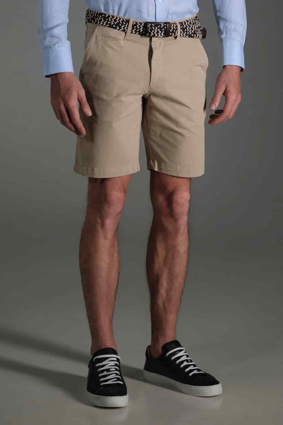 Bermuda Chino Slim Dril Beige Medio - miniatura 2