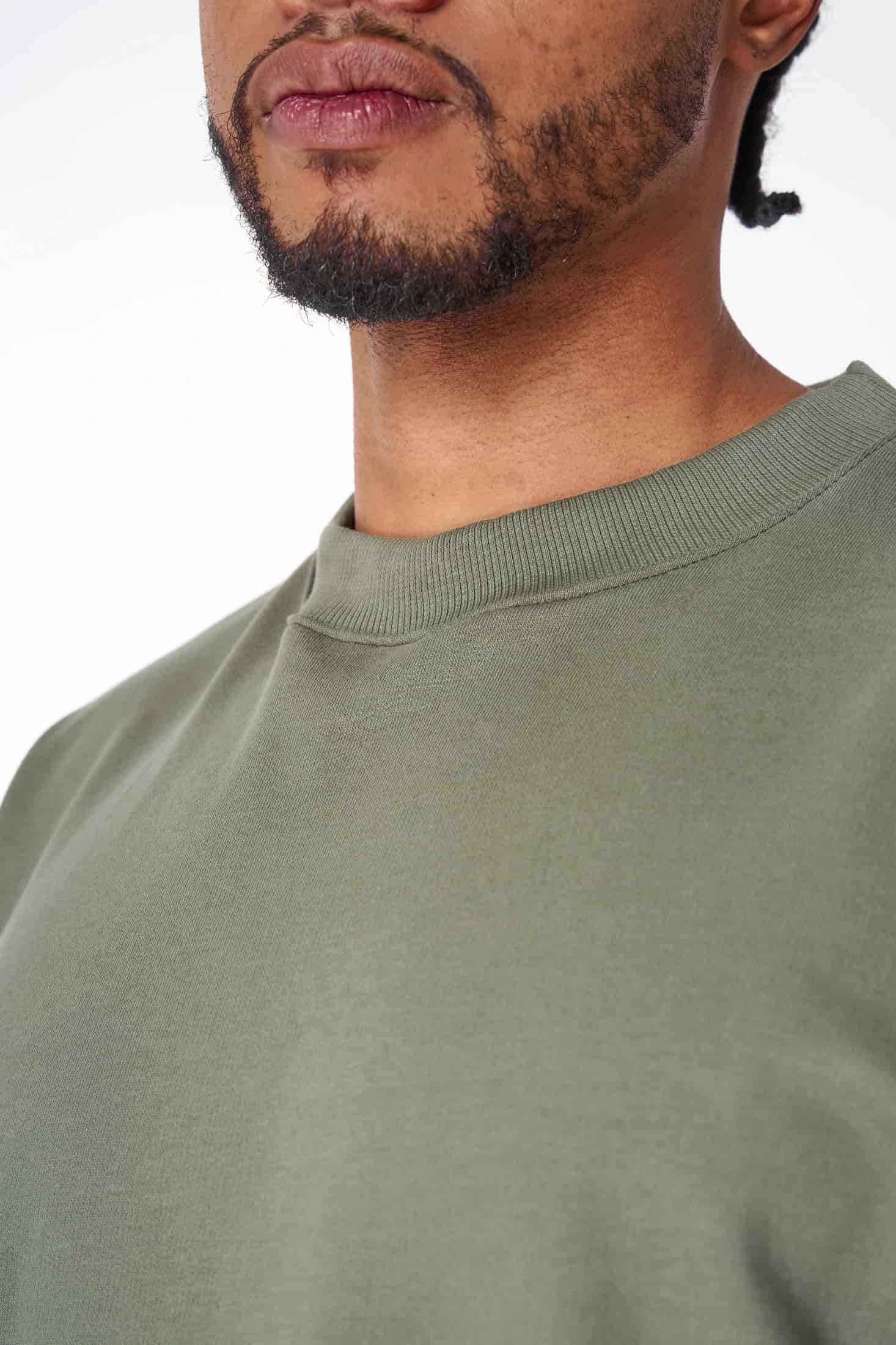 CAMISETA 300 GRAMOS 100% ALGODÓN VERDE MILITAR - miniatura 4