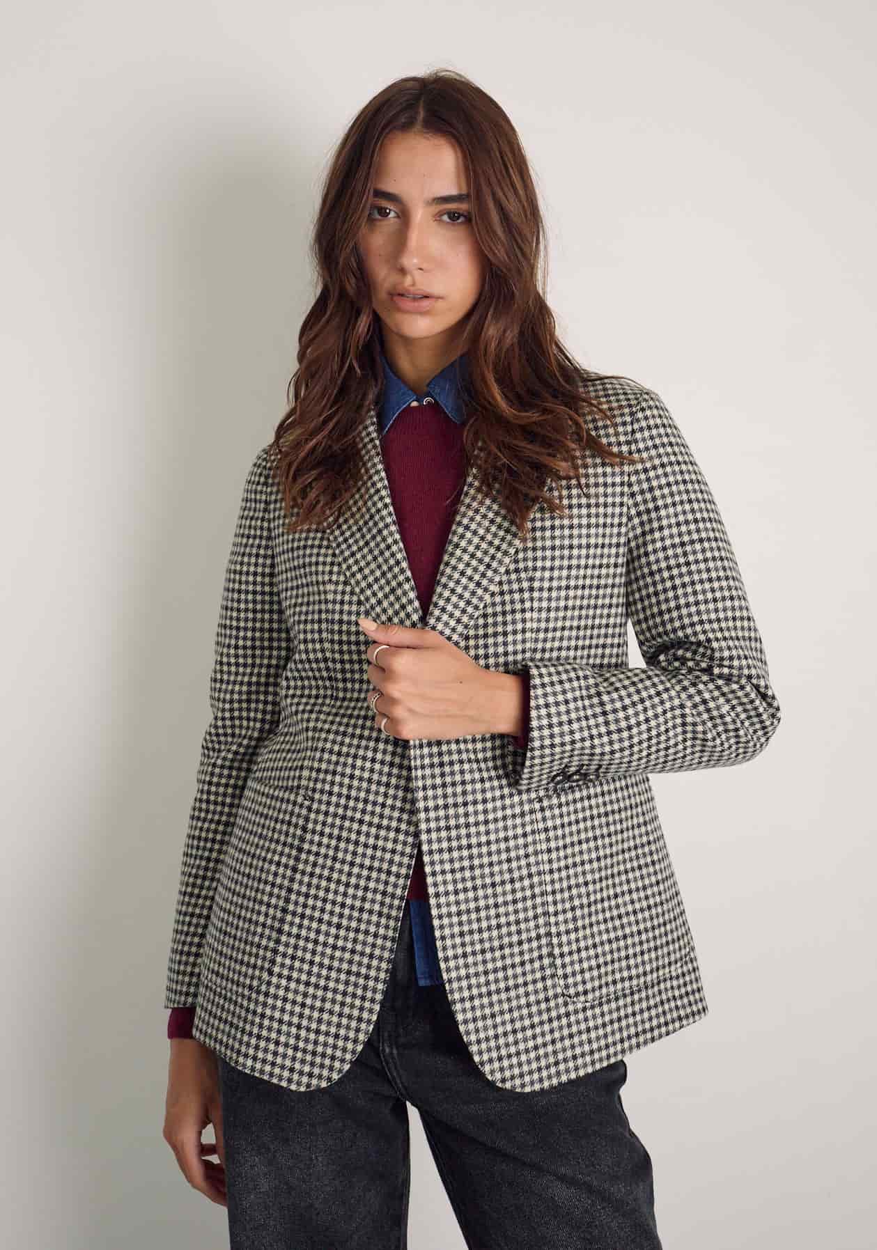 Blazer M Agatha Gallineto Marfil-Negro - miniatura 4