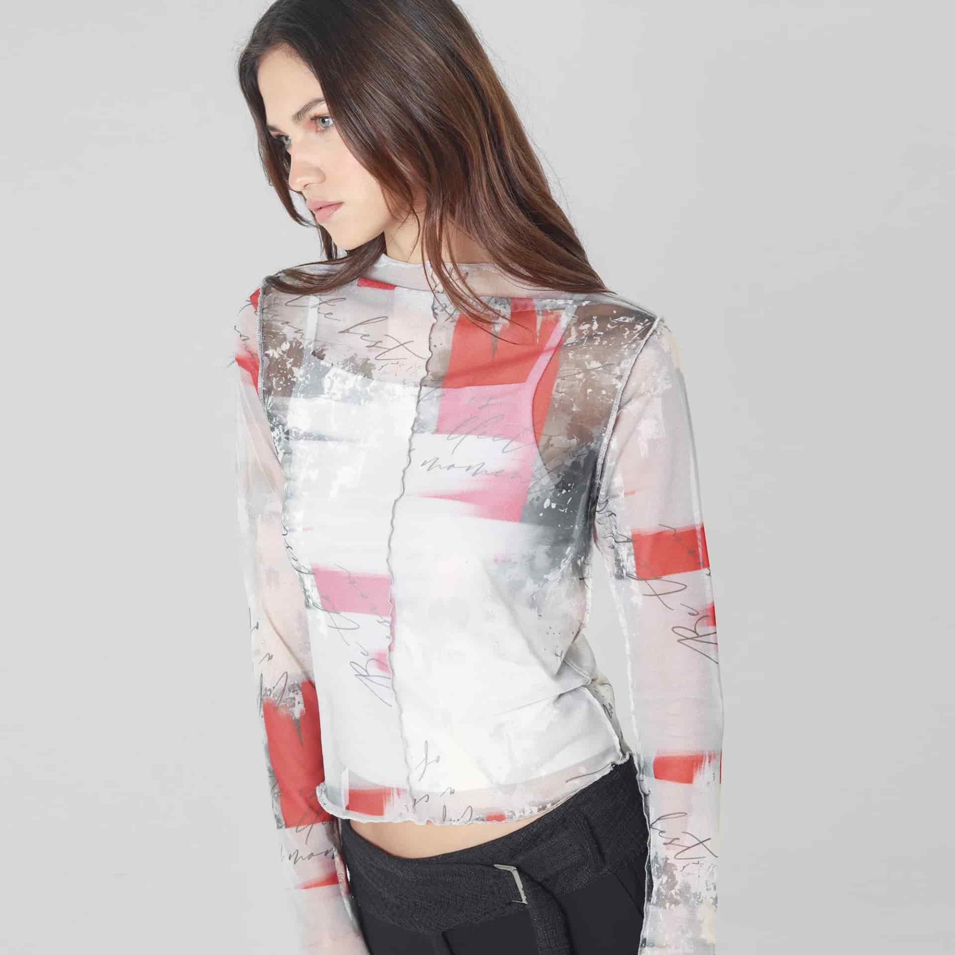 Camiseta Cuello Alto Manga Larga - miniatura 1