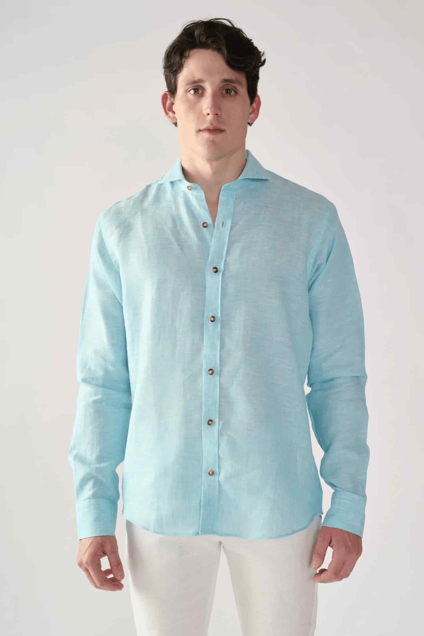 Camisas 100% Lino Cuello Francés- European Flax - miniatura 8