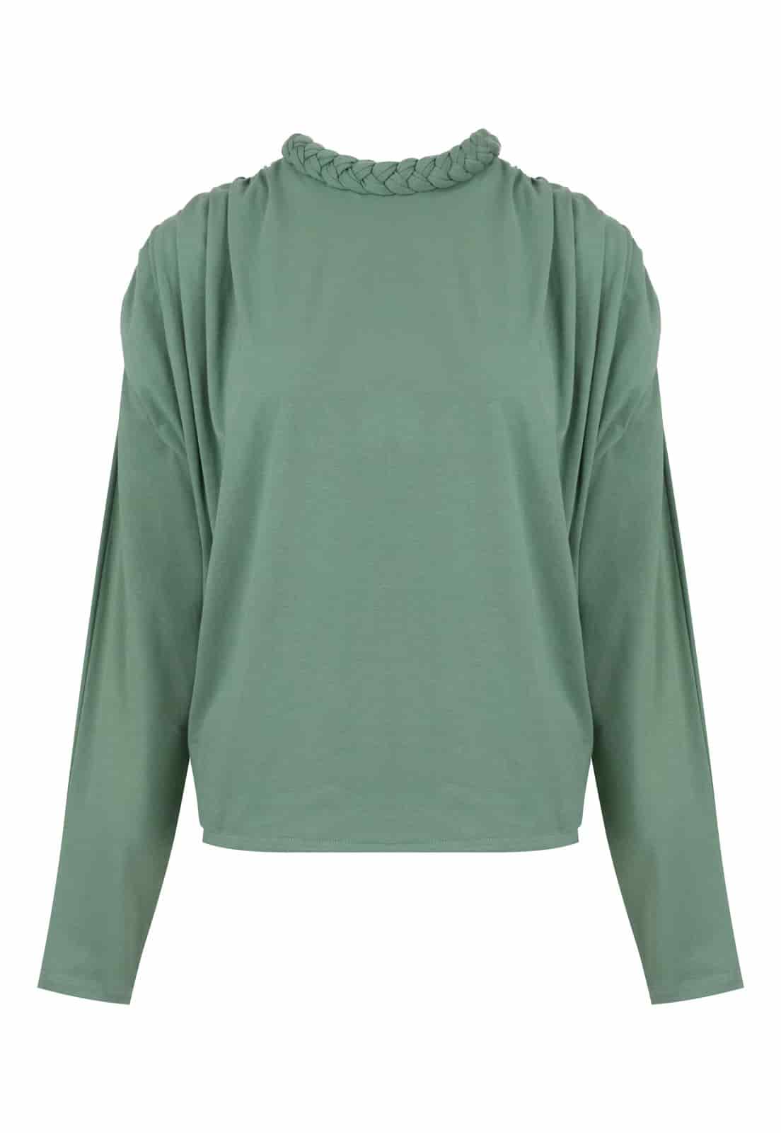 LONG SLEEVE BRAIDED T-SHIRT - miniatura 2