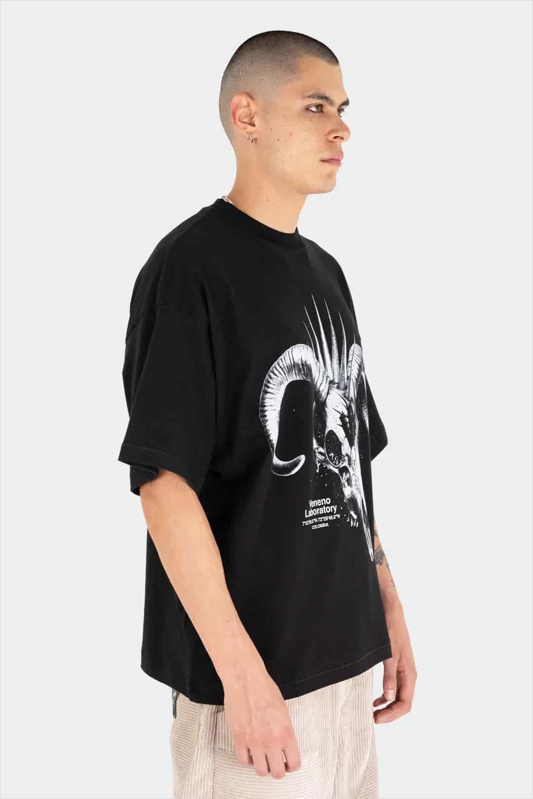 VENENO CAMISETA GOAT SKULL - miniatura 2