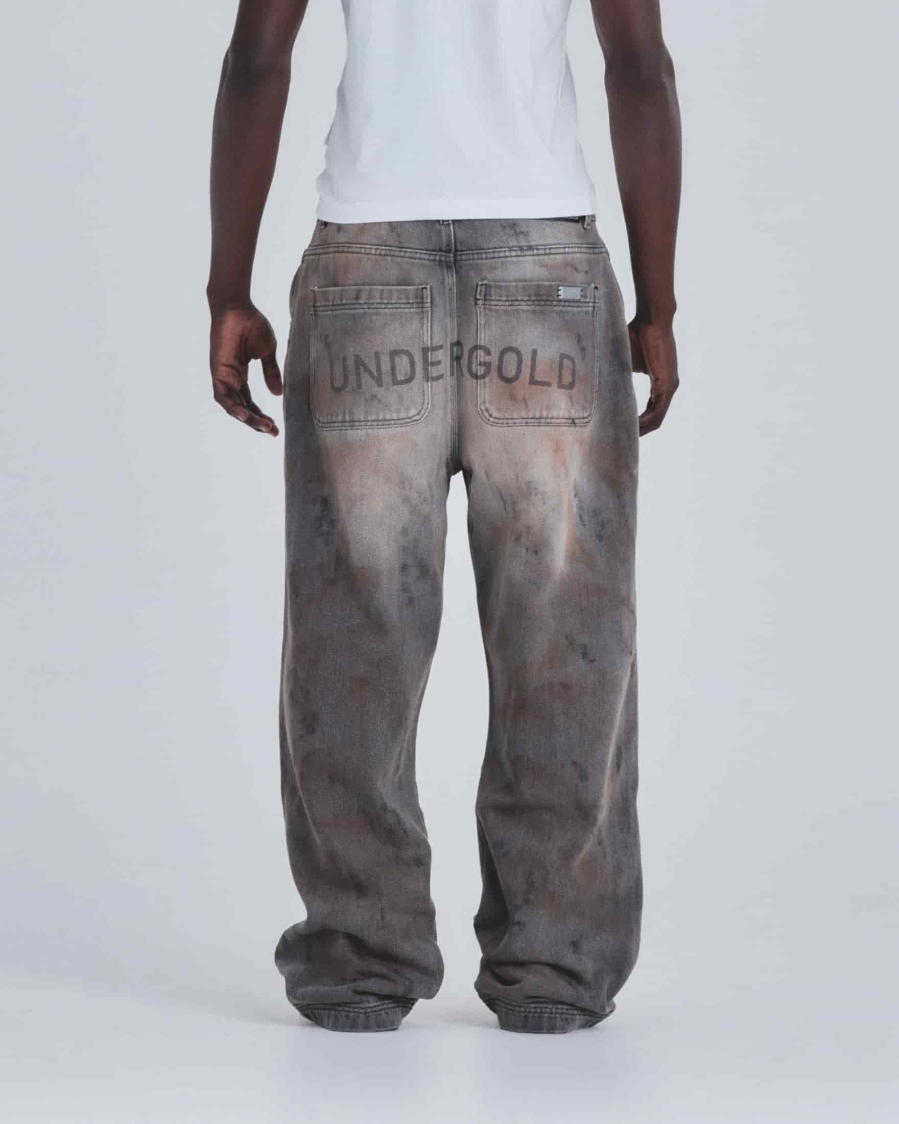 Holy State UNDGLD Wide Jeans Mechanic Gray - miniatura 7