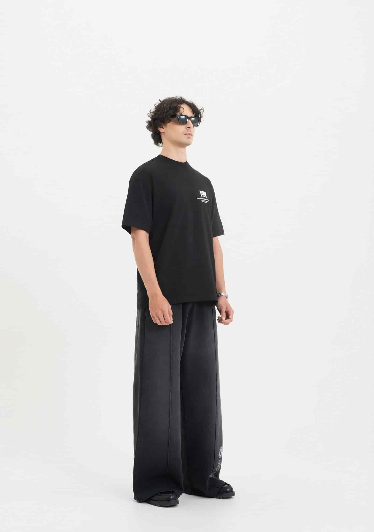 Across The Lines Black Pure Worldwide T-Shirt - miniatura 4