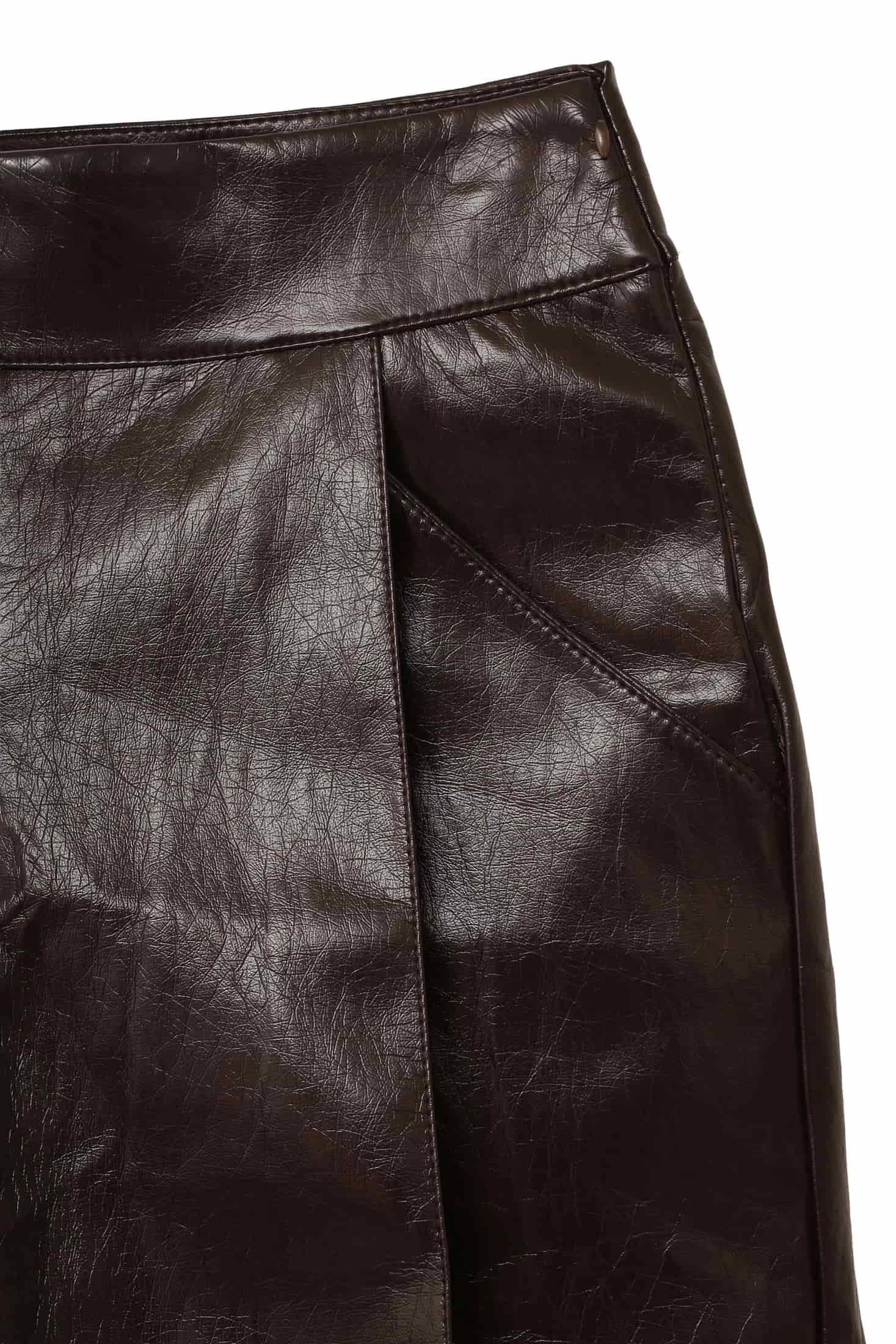 LEATHER SCARLET BERMUDA - miniatura 3