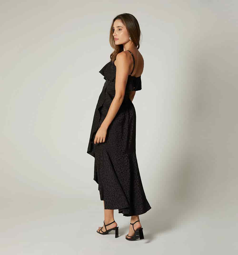 Vestido largo de tiras con bolero - miniatura 4