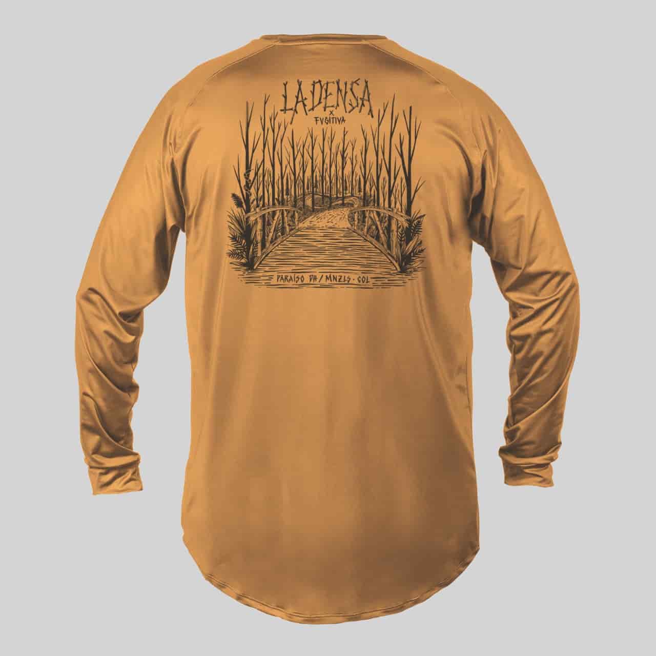 JERSEY LA DENSA X FUGITIVA MANGA LARGA CAMEL - miniatura 1