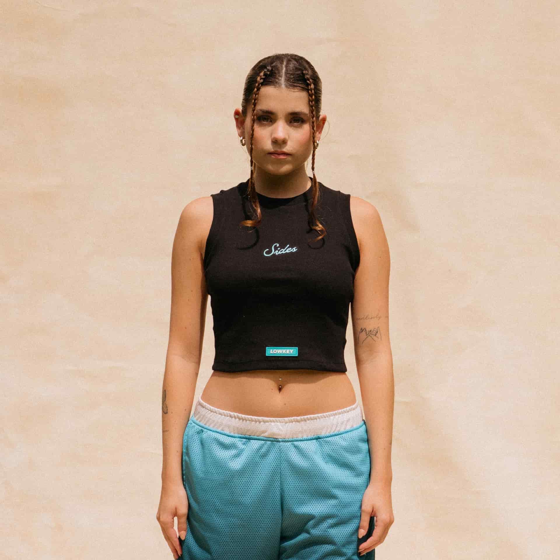 CROPTOP NEGRO - SIDES - miniatura 2