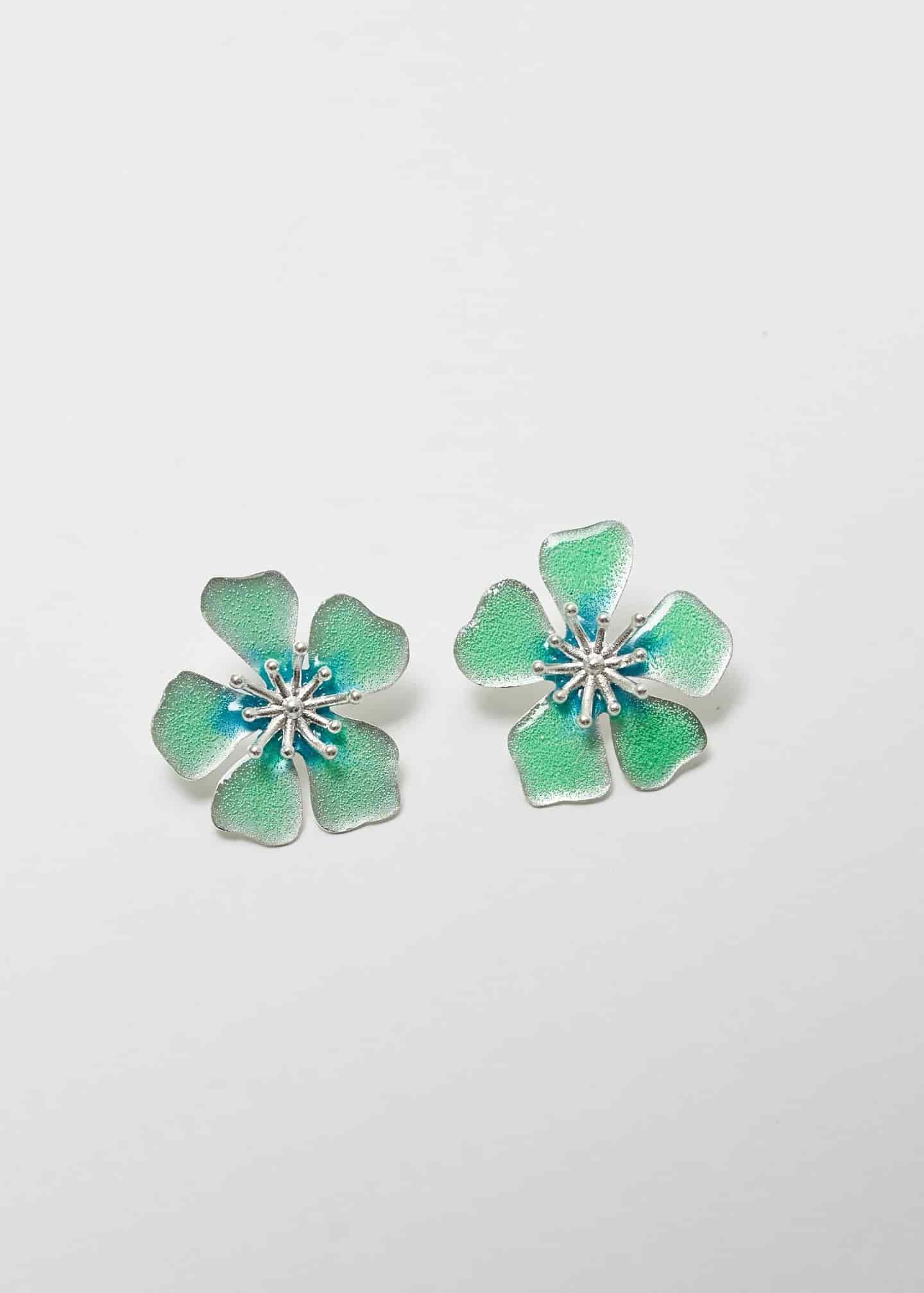 Aretes Aurora midi Verde - miniatura 1