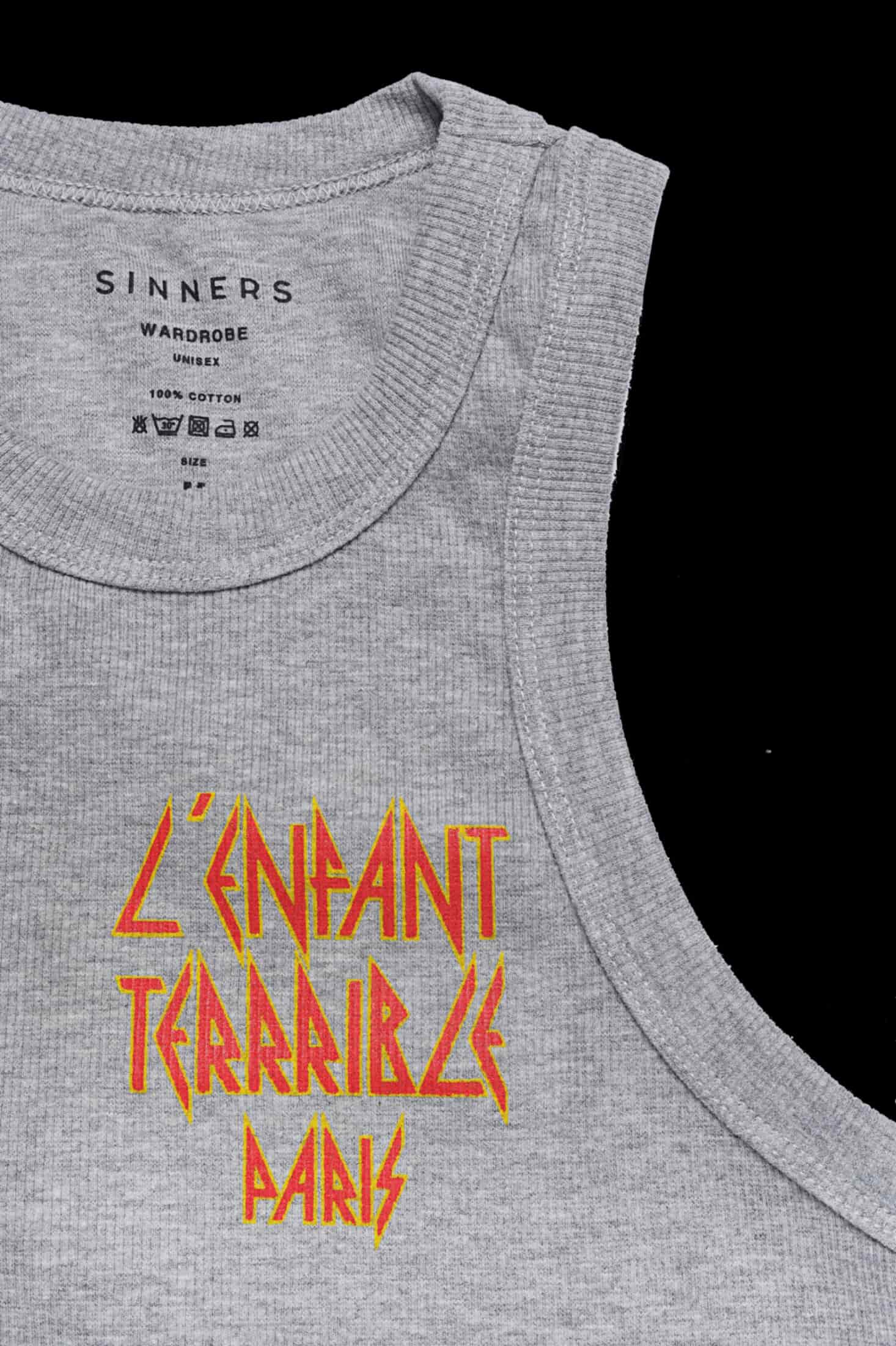 L'ENFANT GRAY WOMEN TANK TOP - miniatura 4