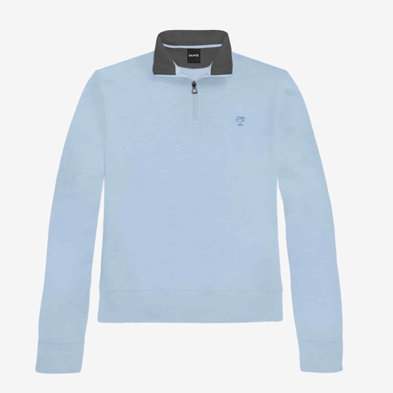 Halfzip Paris Antimanchas De Mujer Azul Celeste - miniatura 3