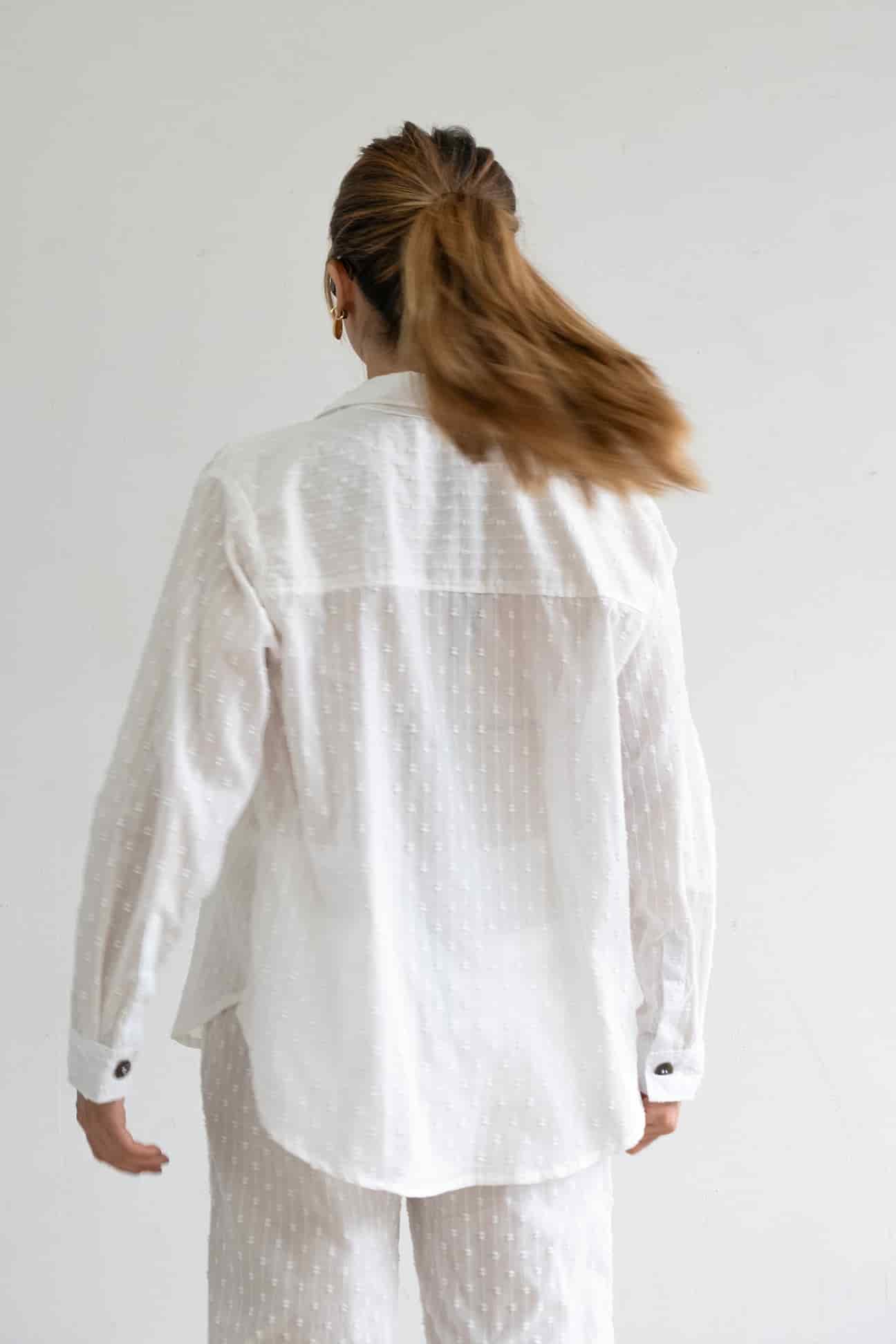 Camisa Vela de algodón | Blanco - miniatura 2