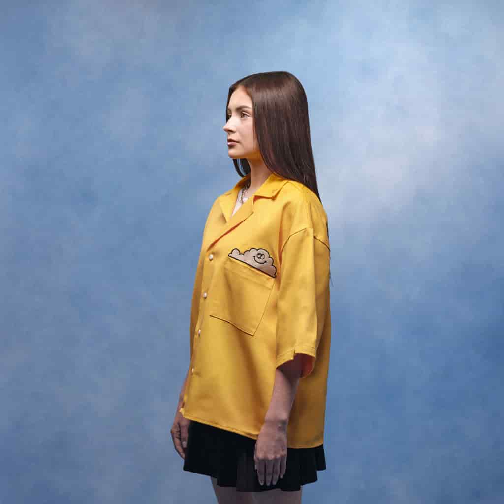 Camisa de botones nube amarilla - miniatura 4