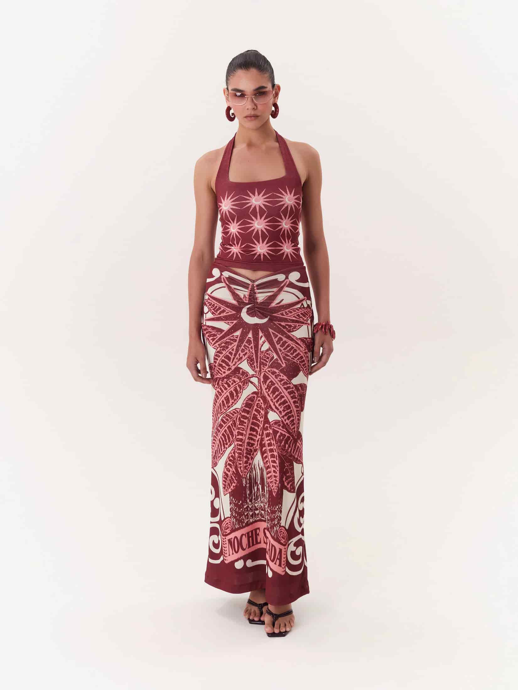 Halter Top Solar - Vino - miniatura 1