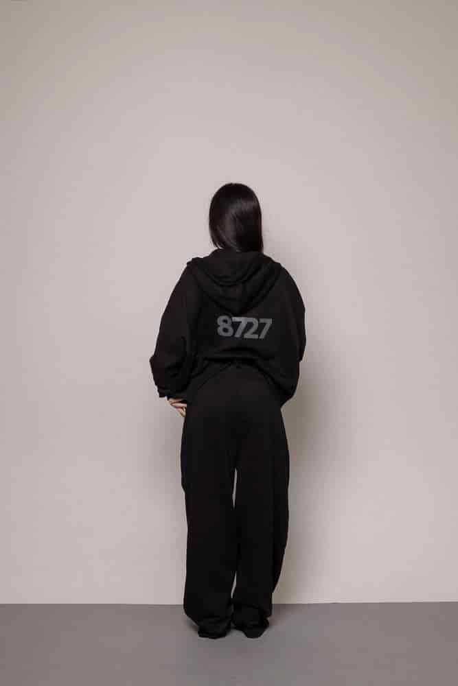 SET BUZO Y SUDADERA DAMA-NEGRO - miniatura 2