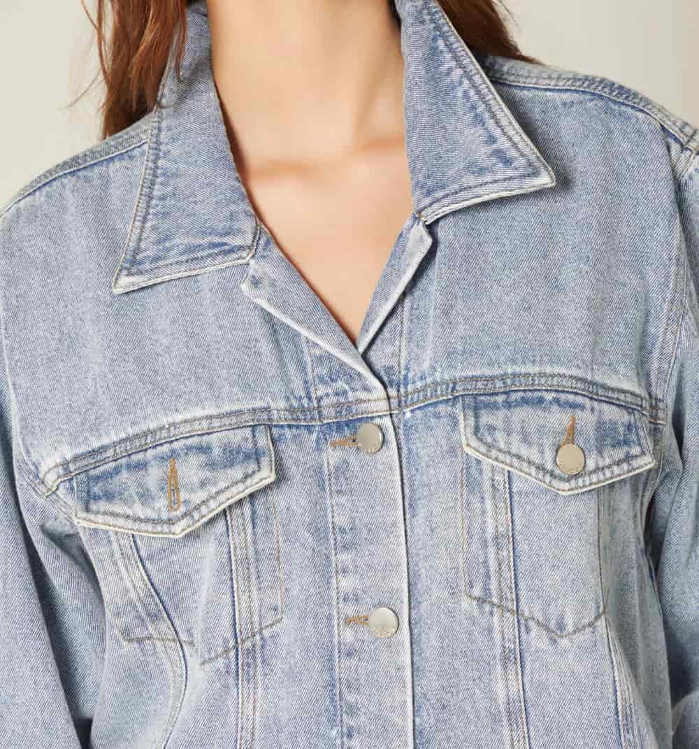 Chaqueta over size larga para mujer - miniatura 7