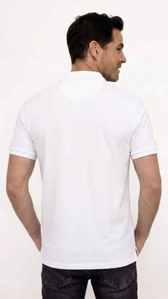POLO MANGA CORTA BLANCA PARA HOMBRE - miniatura 2